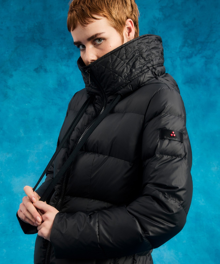 Long padded down jacket with recycled down - Parkas & Trench Coats | Peuterey