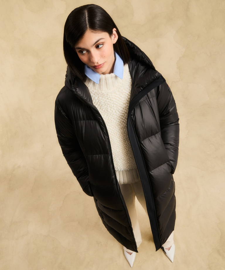 Long ripstop down jacket - Long down jacket for women | Peuterey