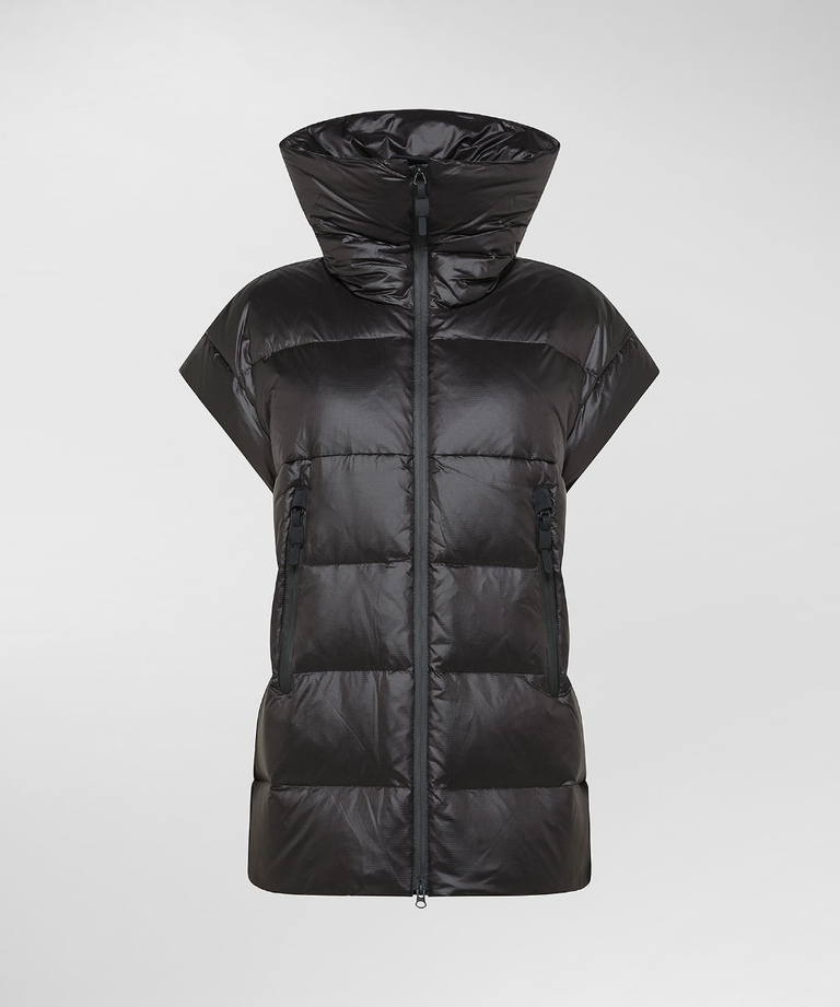 Down vest with dropped shoulder - Gilets for Women | Peuterey