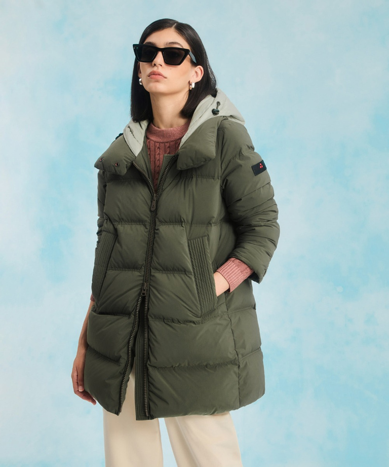 Down jacket with contrasting hood - Parkas & Trench Coats | Peuterey