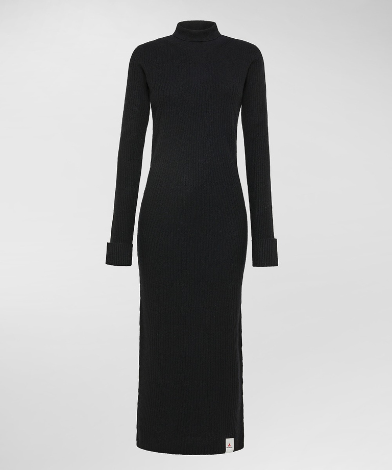 Long and slim wool/cashmere dress - Everyday apparel - Women's clothing | Peuterey