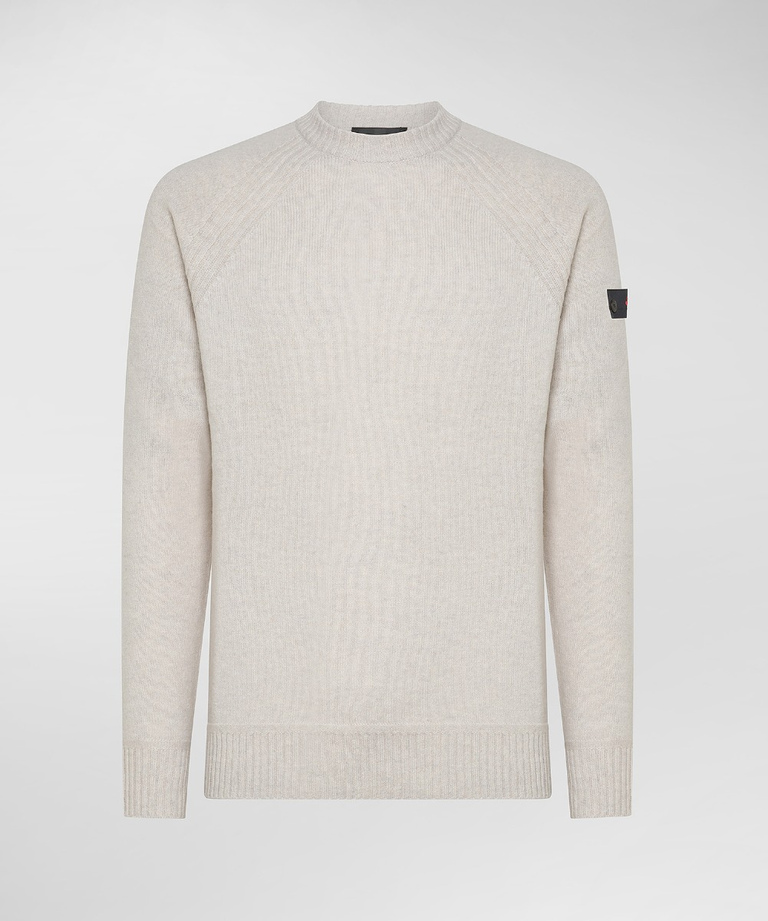 Mouliné wool blend crew-neck sweater - Clothing for Men | Peuterey