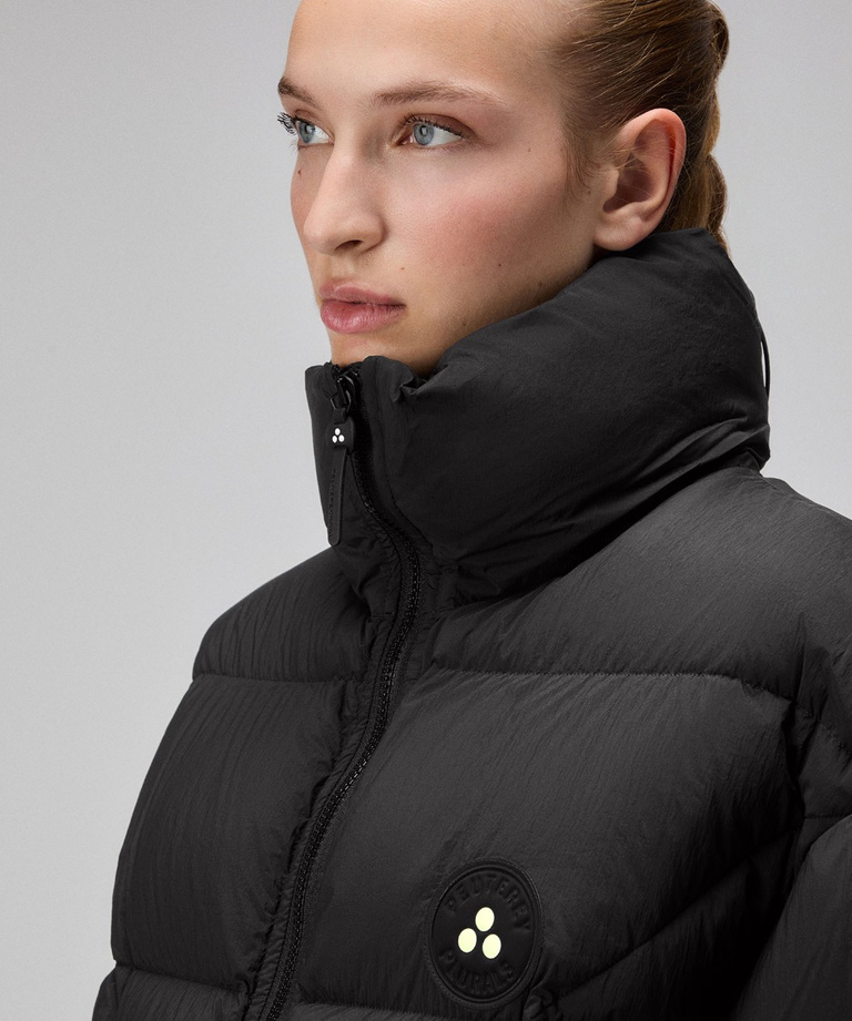 Solid-coloured puffer jacket