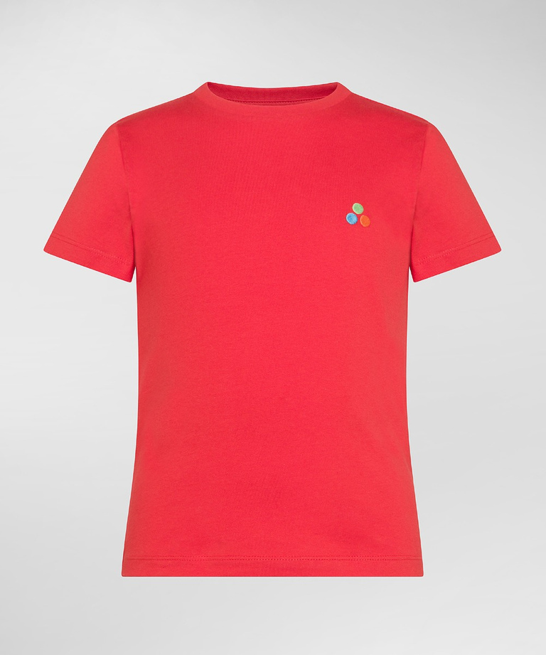 T-shirt with small multicolour logo | Peuterey