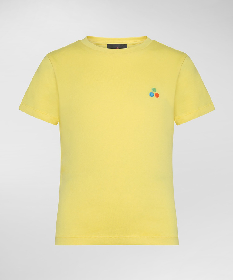 T-shirt with small multicolour logo | Peuterey