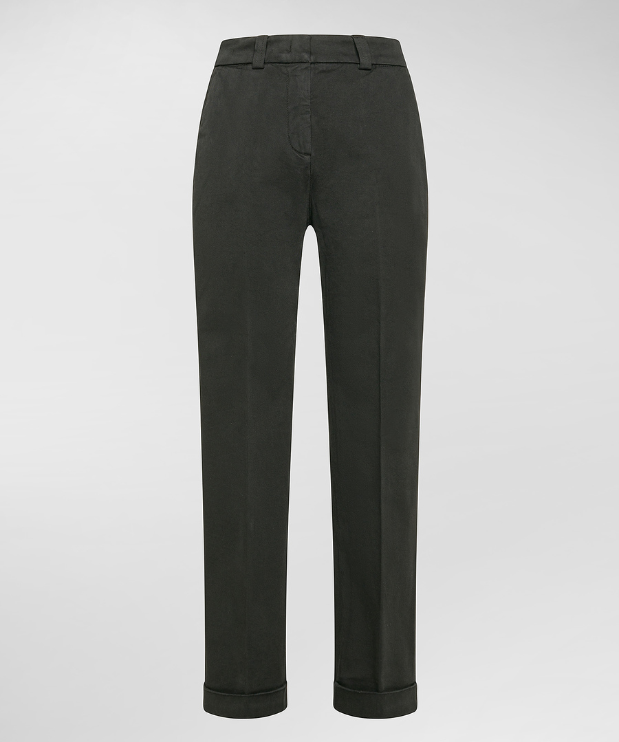 Stretch cotton gabardine trousers - Peuterey