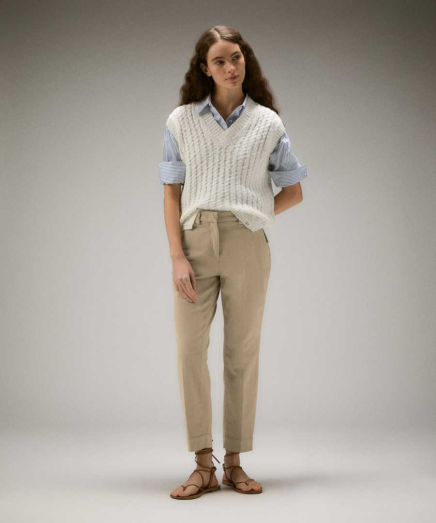 Stretch cotton chino trousers - Peuterey