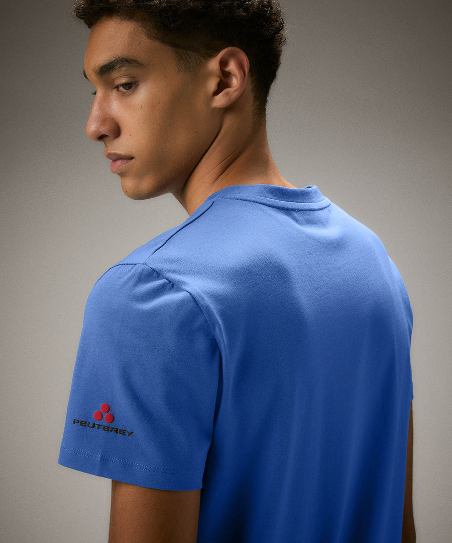 Stretch cotton t-shirt with printed logo - Peuterey Stretch cotton t-shirt with printed logo - Peuterey