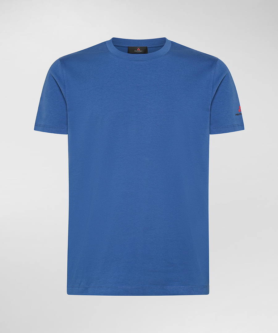 Stretch cotton t-shirt with printed logo - Peuterey Stretch cotton t-shirt with printed logo - Peuterey
