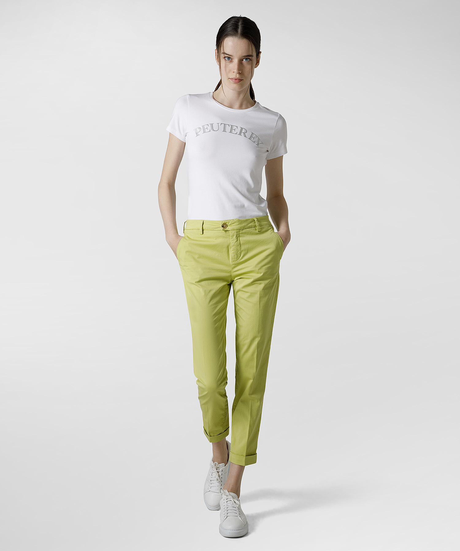 Garbardine stretch-cotton chino 