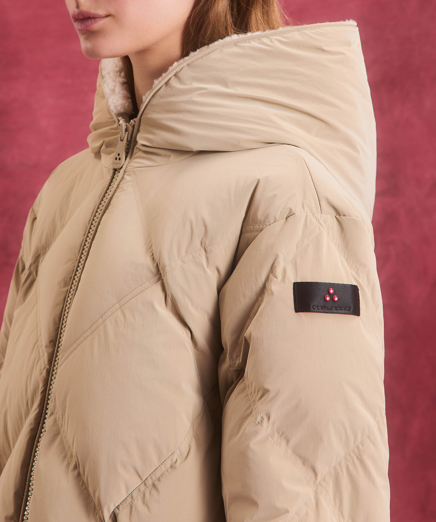 Tan 2024 huffer jacket