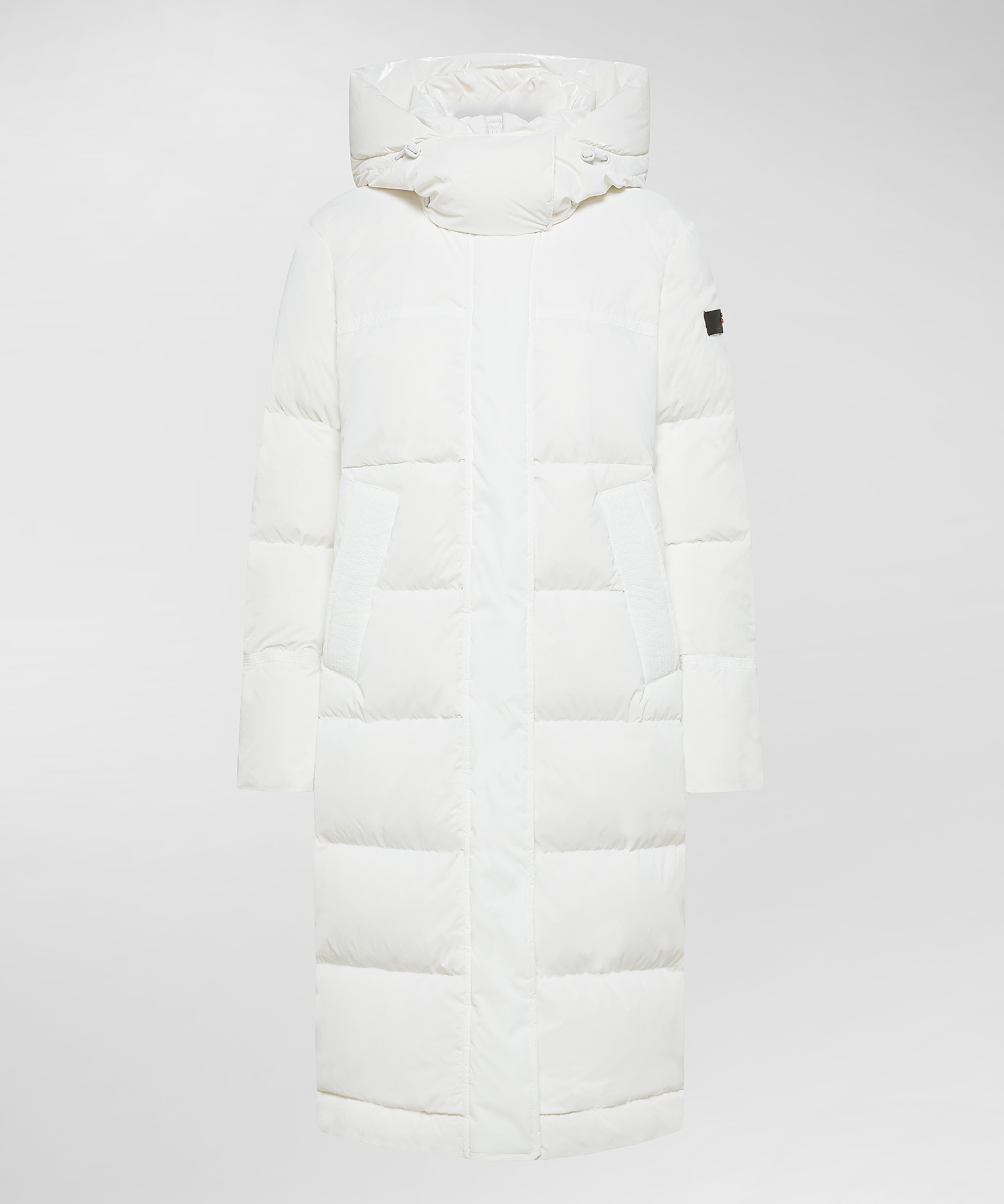 LONG PEARL-FINISH DOWN JACKET, color White | Peuterey