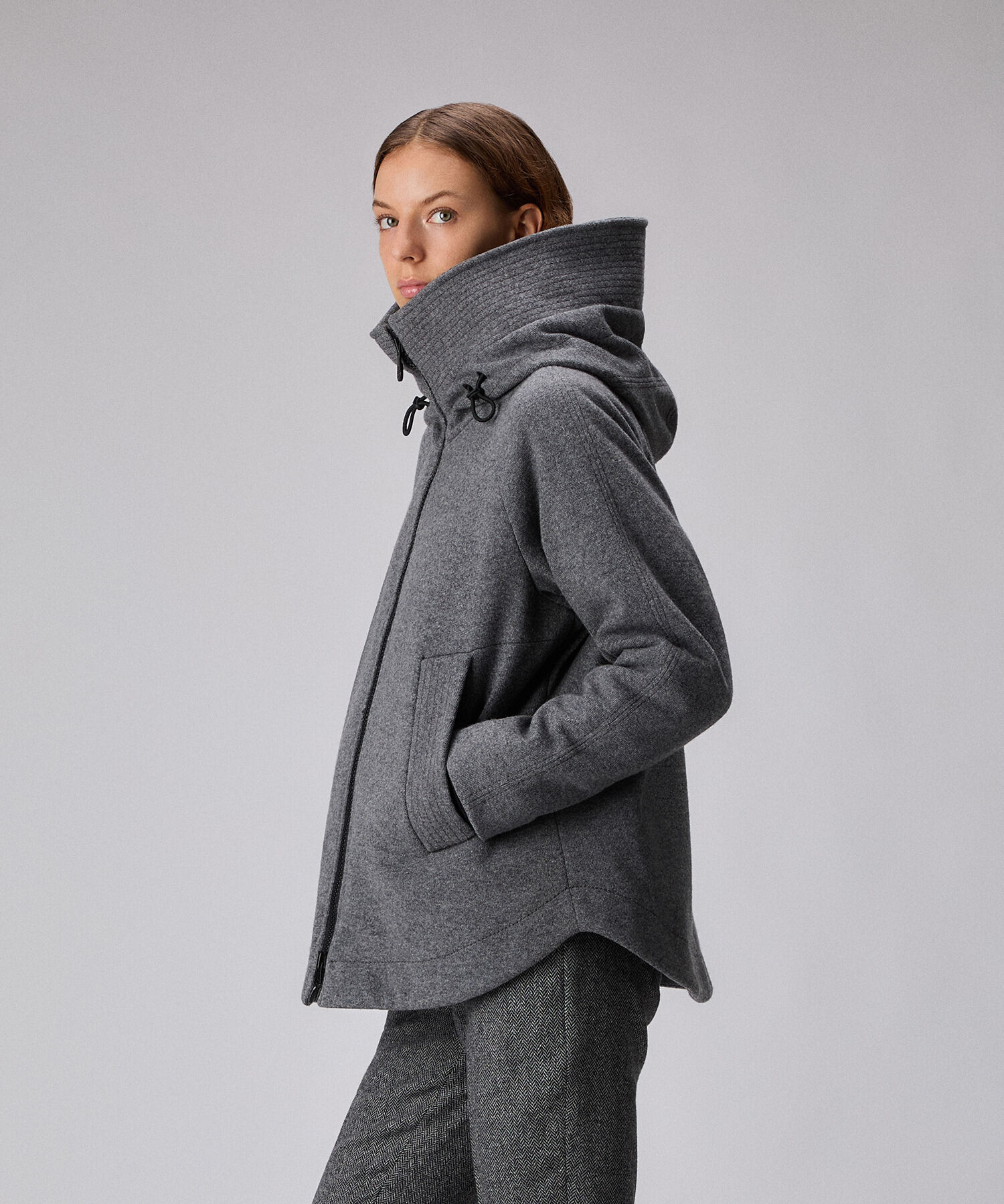 ジャケット・アウター herlipto Romy Wool-Blend Jacket gray Romy Wool-Blend Jacket - メルカリ