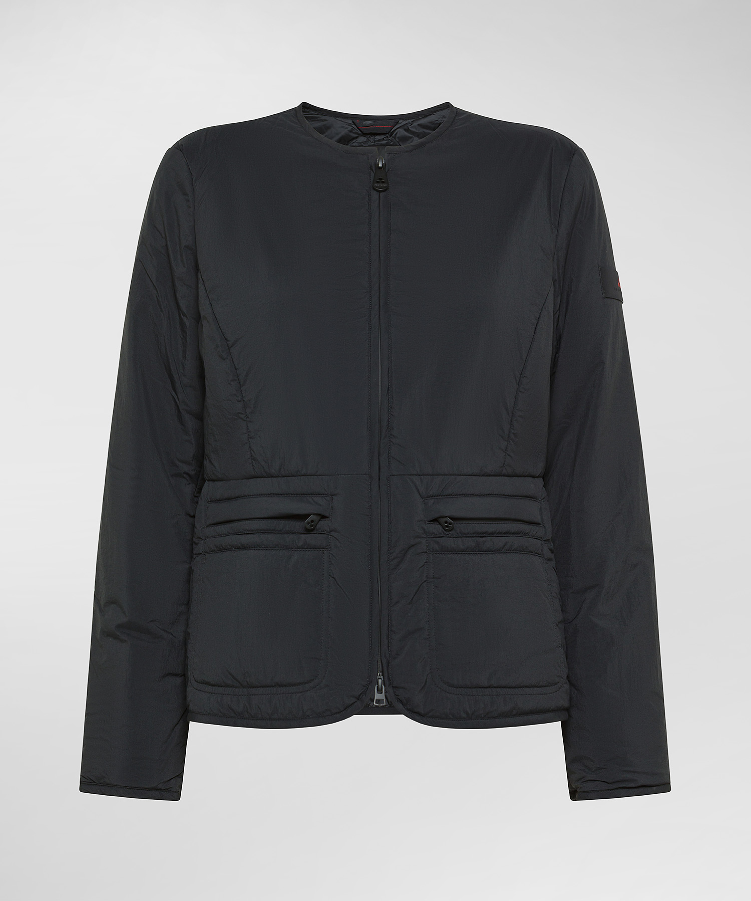 Long, snug raincoat with detachable inner, color Black | Peuterey