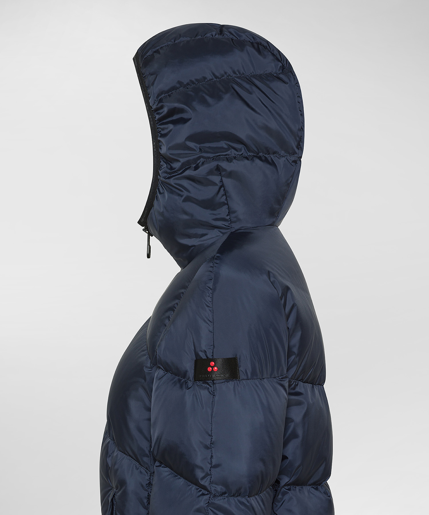 Puffer jacket with contrasting details for women, blue Peuterey