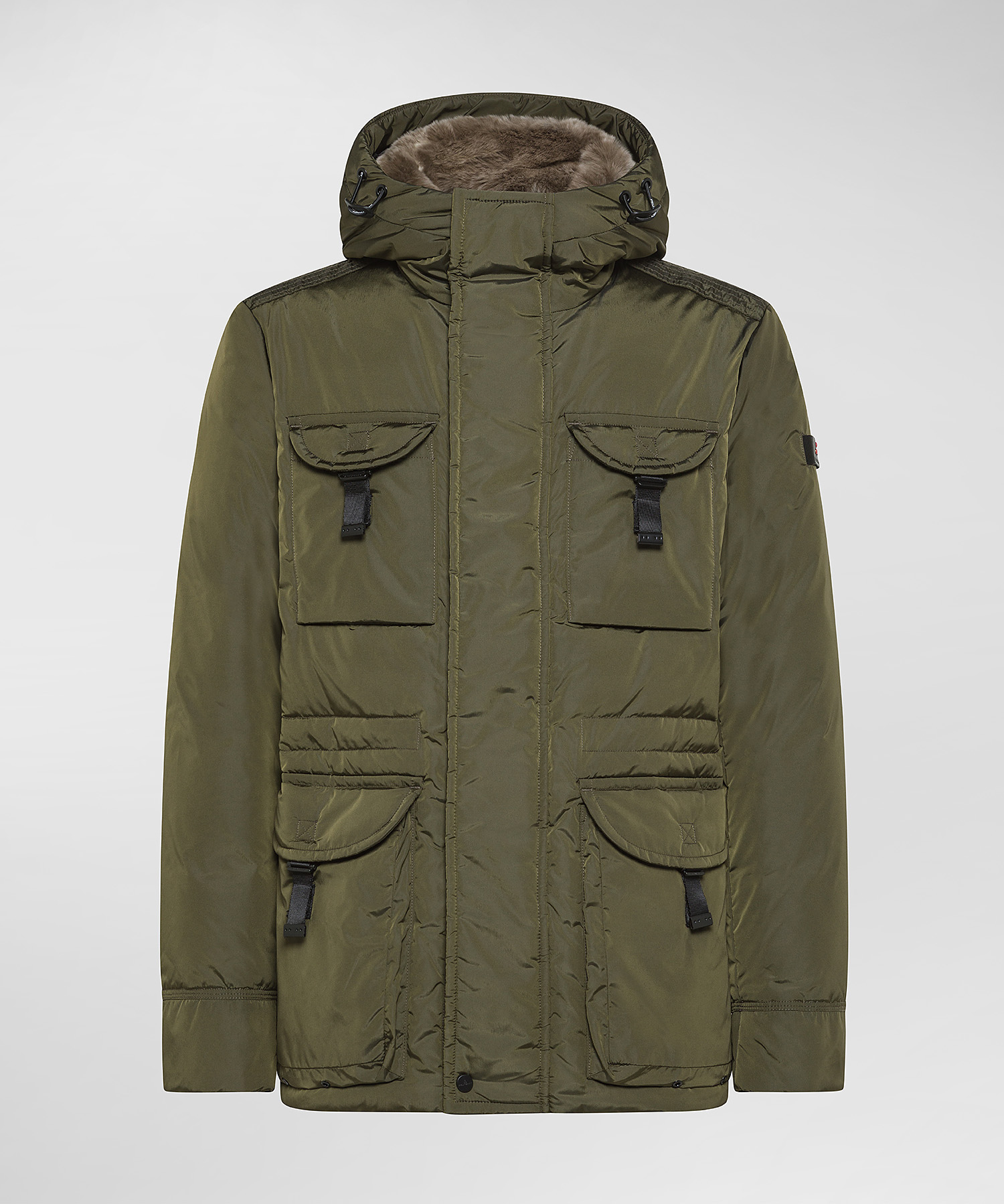 PEUTEREY ジャケット Shimmering taffetà field jacket for men, grey | Peuterey