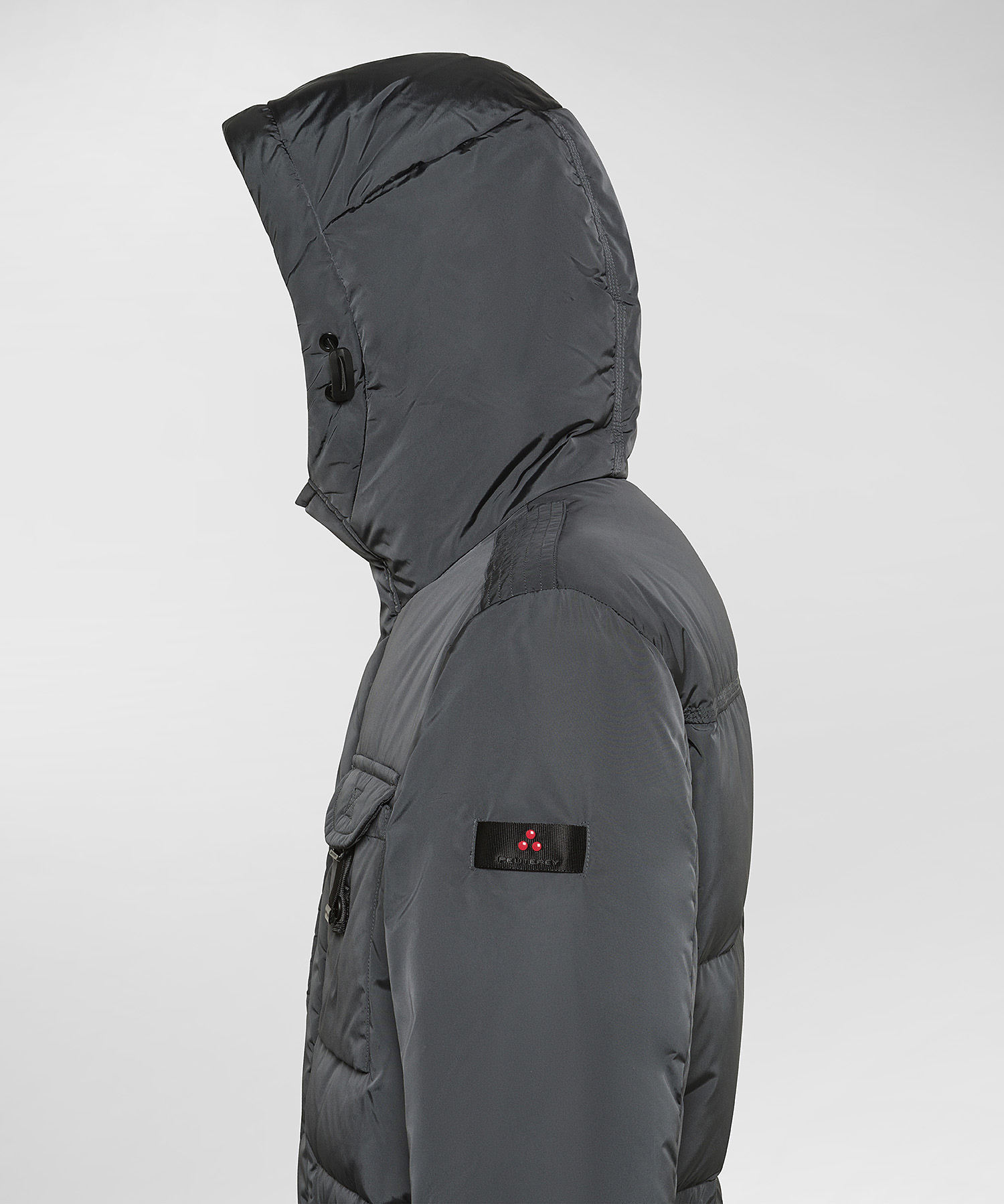 Shimmering taffetà field jacket for men, grey | Peuterey