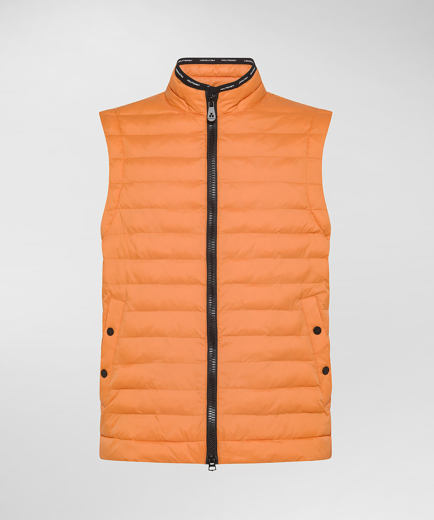 Ultra-lightweight and semi-shiny vest for men, orange