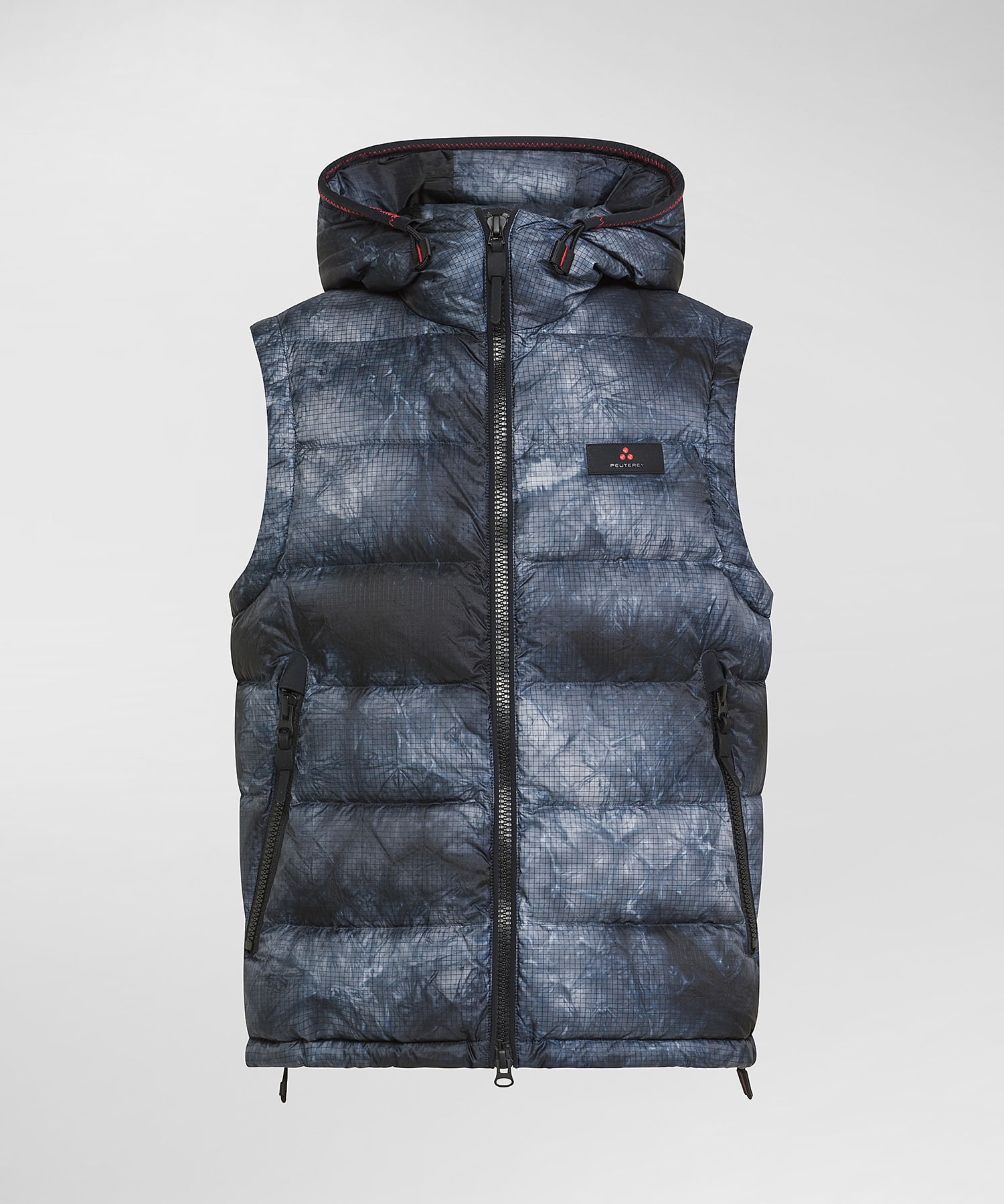 Ripstop Nylon Tie-Dye Vest, color Graphite Blue | Peuterey Ripstop Nylon Tie-Dye Vest, color Graphite Blue | Peuterey