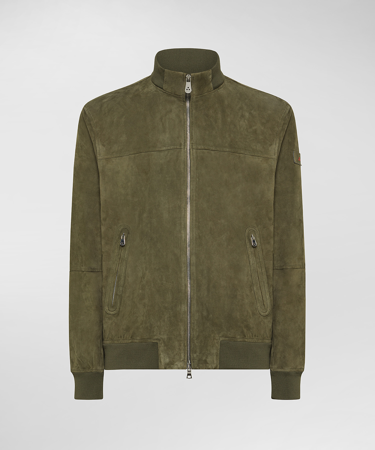 Bomber Jacket Giubbotto Pelle Scamosciata Uomo Bomber In Pelle