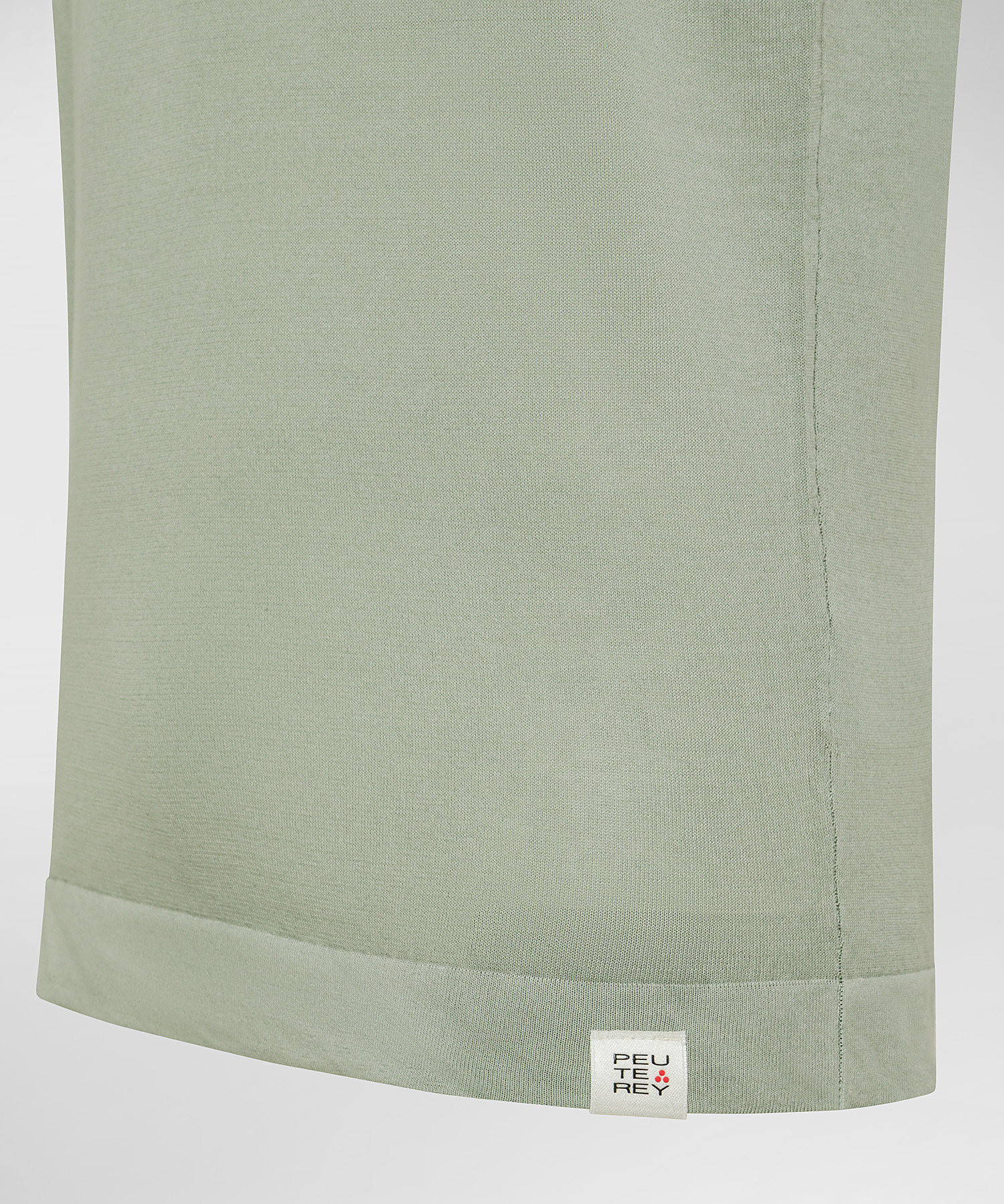Tシャツ・カットソー PEUTEREY Men T-shirt Clay Color PEU547599011969 460 Garment-dyed cotton knit t-shirt, color Sage Green | Peuterey
