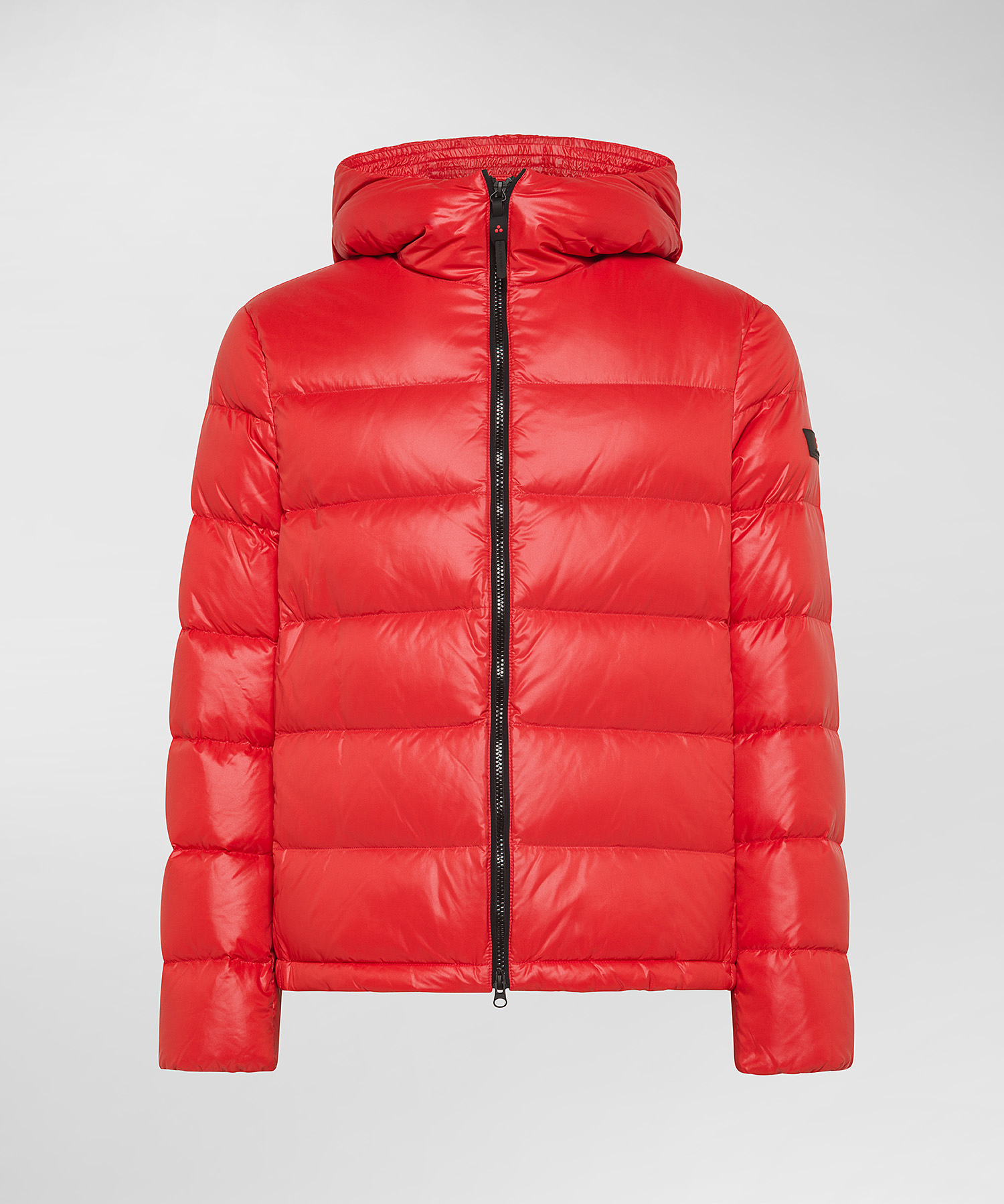 PEUTEREY ダウンジャケット XS PEUTEREY ダウンジャケット 赤 XS Shiny nylon down jacket for