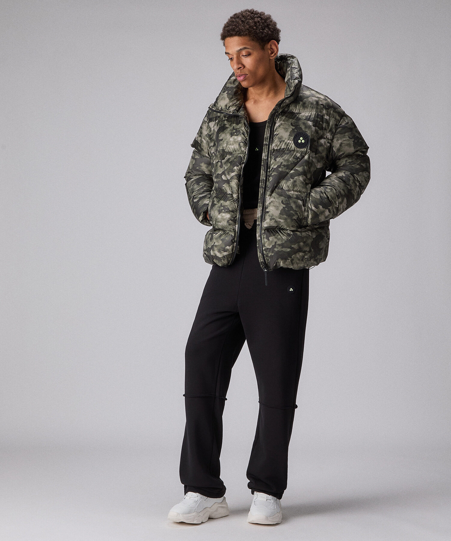 Camouflage puffer jacket, unisex, green | Peuterey x Tony