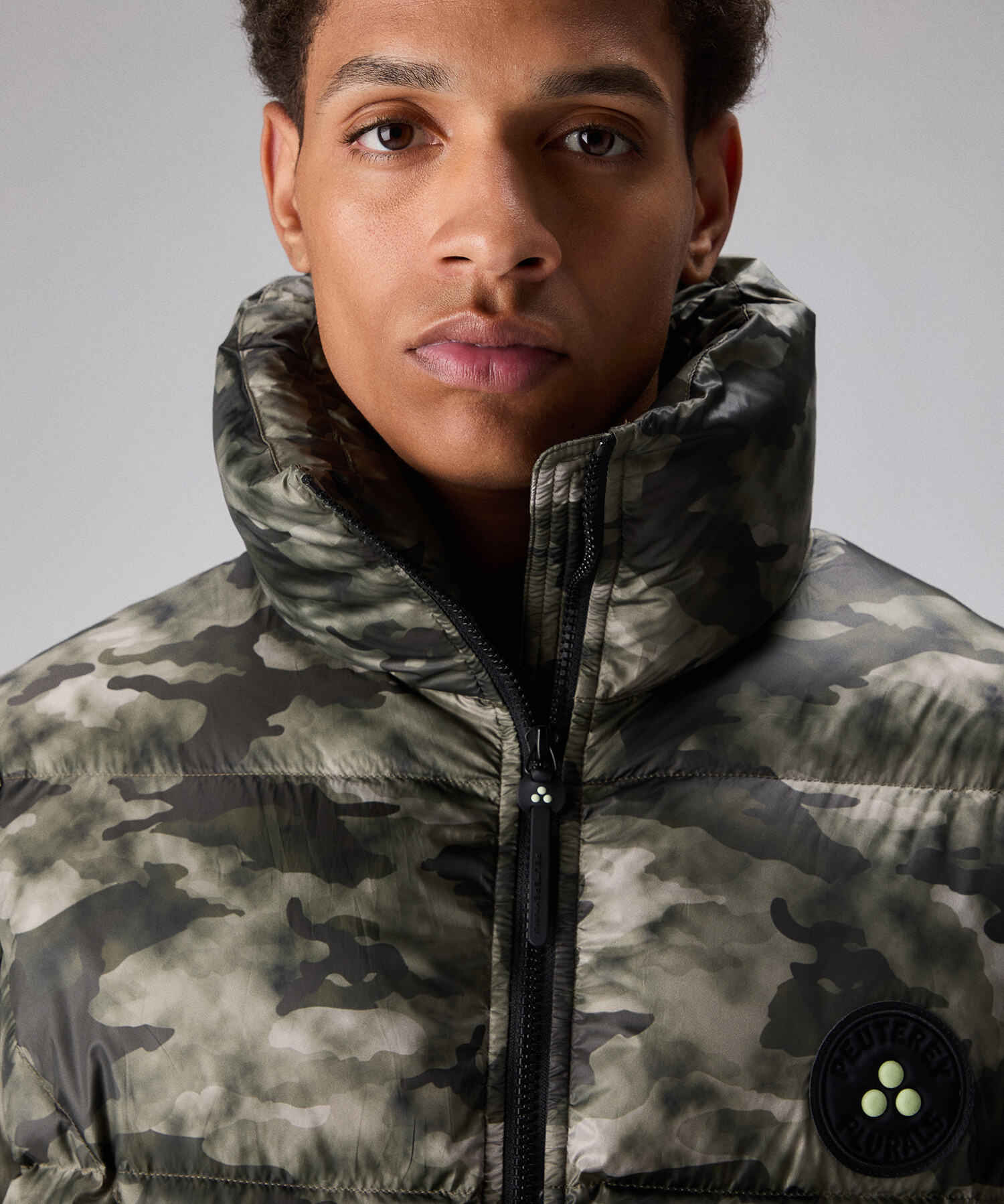 Camouflage puffer jacket, unisex, green | Peuterey x Tony