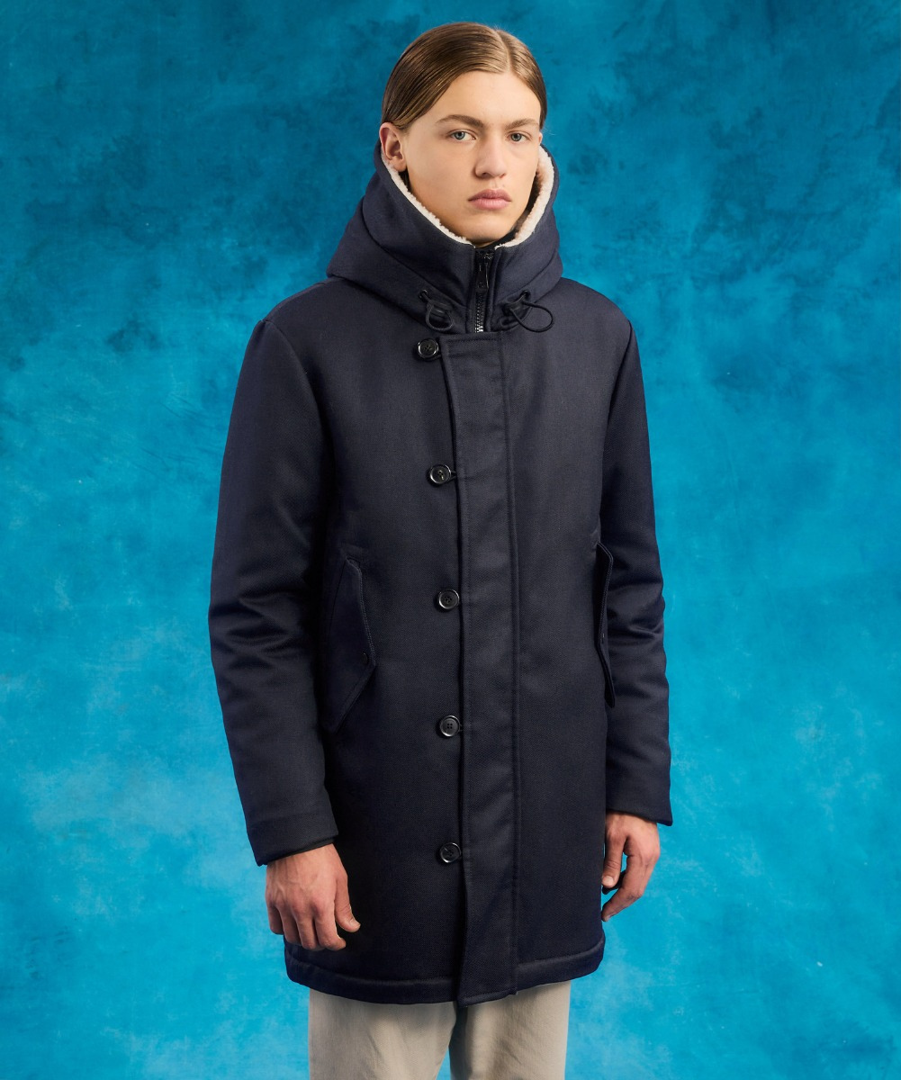 Parka Peuterey 3/4 Azul Para Hombre