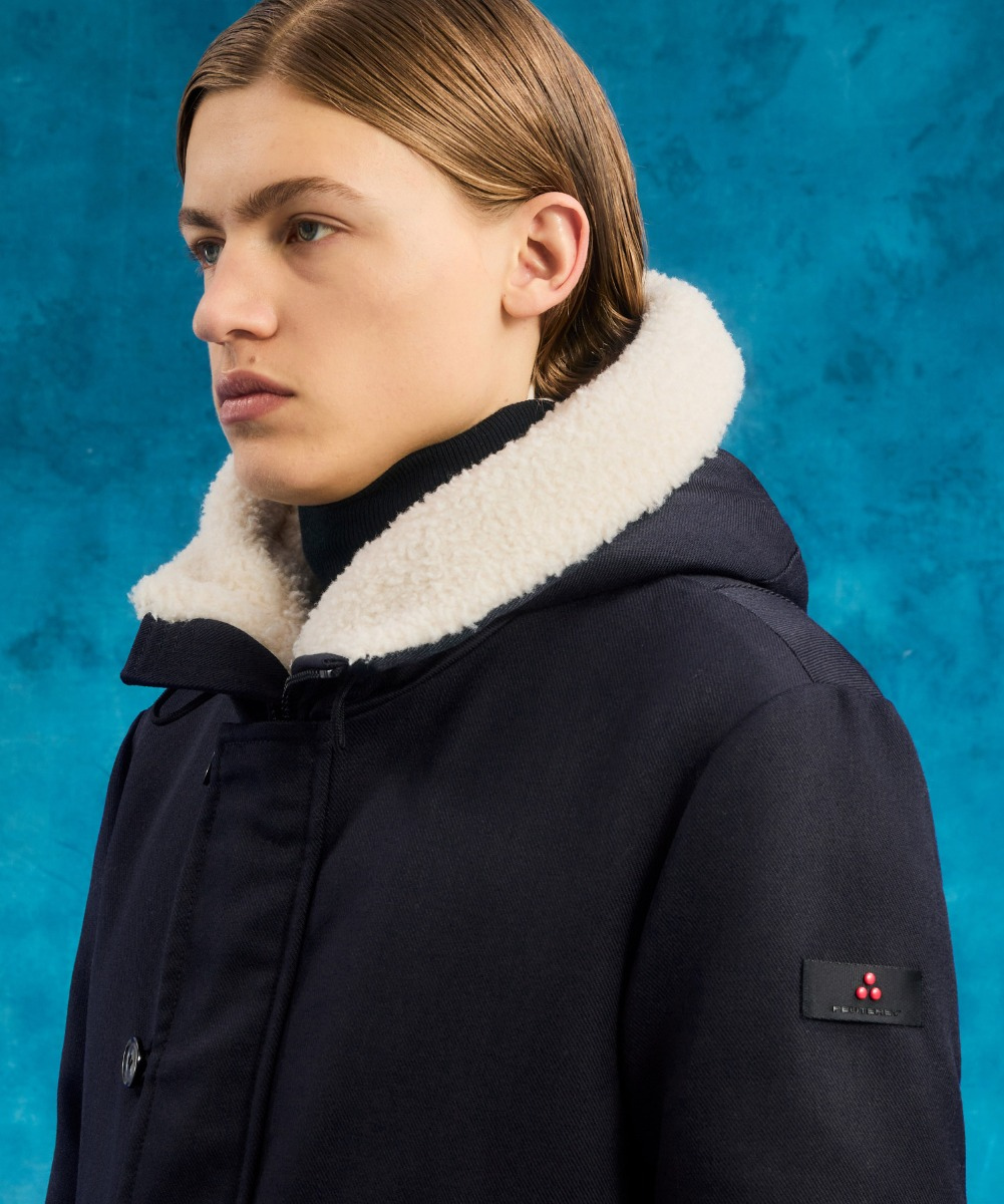 Parka Peuterey 3/4 Azul Para Hombre